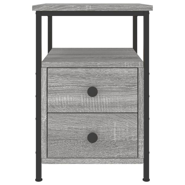 vidaXL Κομοδίνο Γκρι Sonoma 34 x 35,5 x 50 εκ. από Επεξεργασμένο Ξύλο