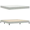 vidaXL Κρεβάτι box spring με στρώμα Ανοιχτό γκρι 200 x 200 cm Βελούδο
