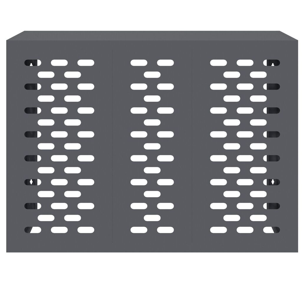 vidaXL Κάλυμμα Κλιματιστικού Ανθρακί 110x50x80 εκ Χάλυβας