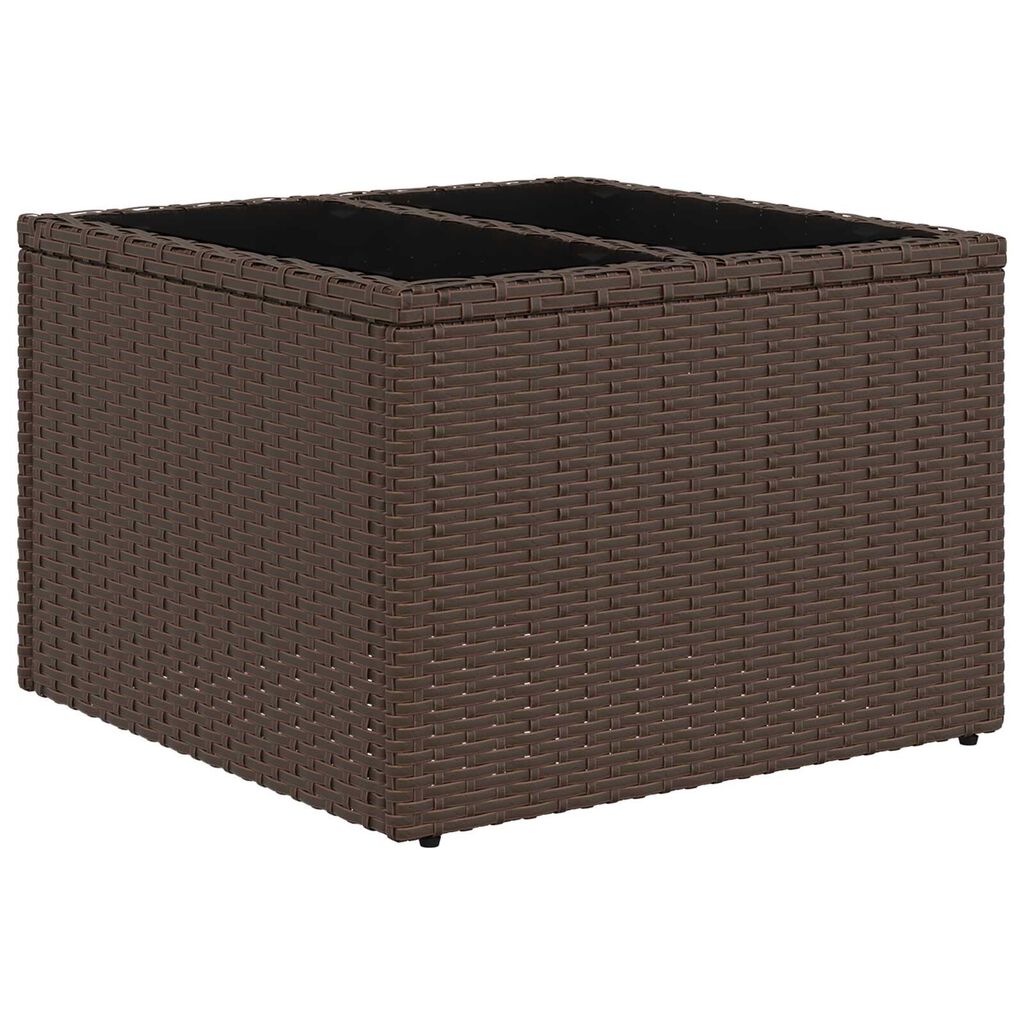 vidaXL Σετ Καναπέ Κήπου 7 pcs Καφέ και κρεμ 55 x 55 x 37 εκ