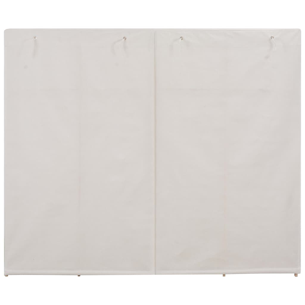 vidaXL Ντουλάπα Λευκή 200 x 40 x 170 εκ. Υφασμάτινη