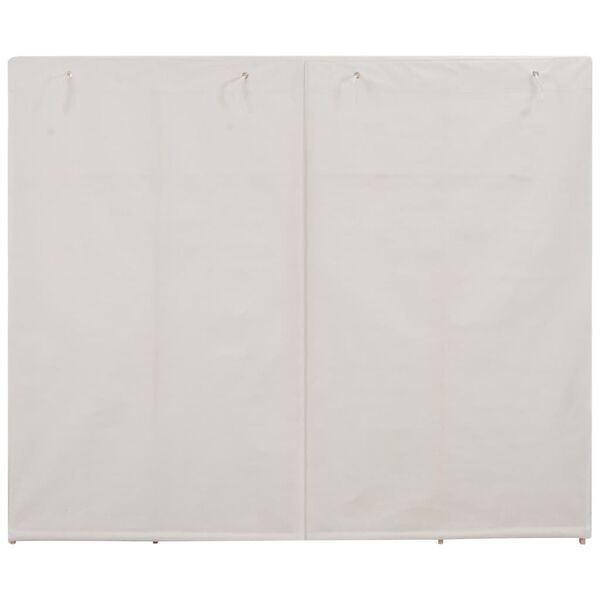 vidaXL Ντουλάπα Λευκή 200 x 40 x 170 εκ. Υφασμάτινη