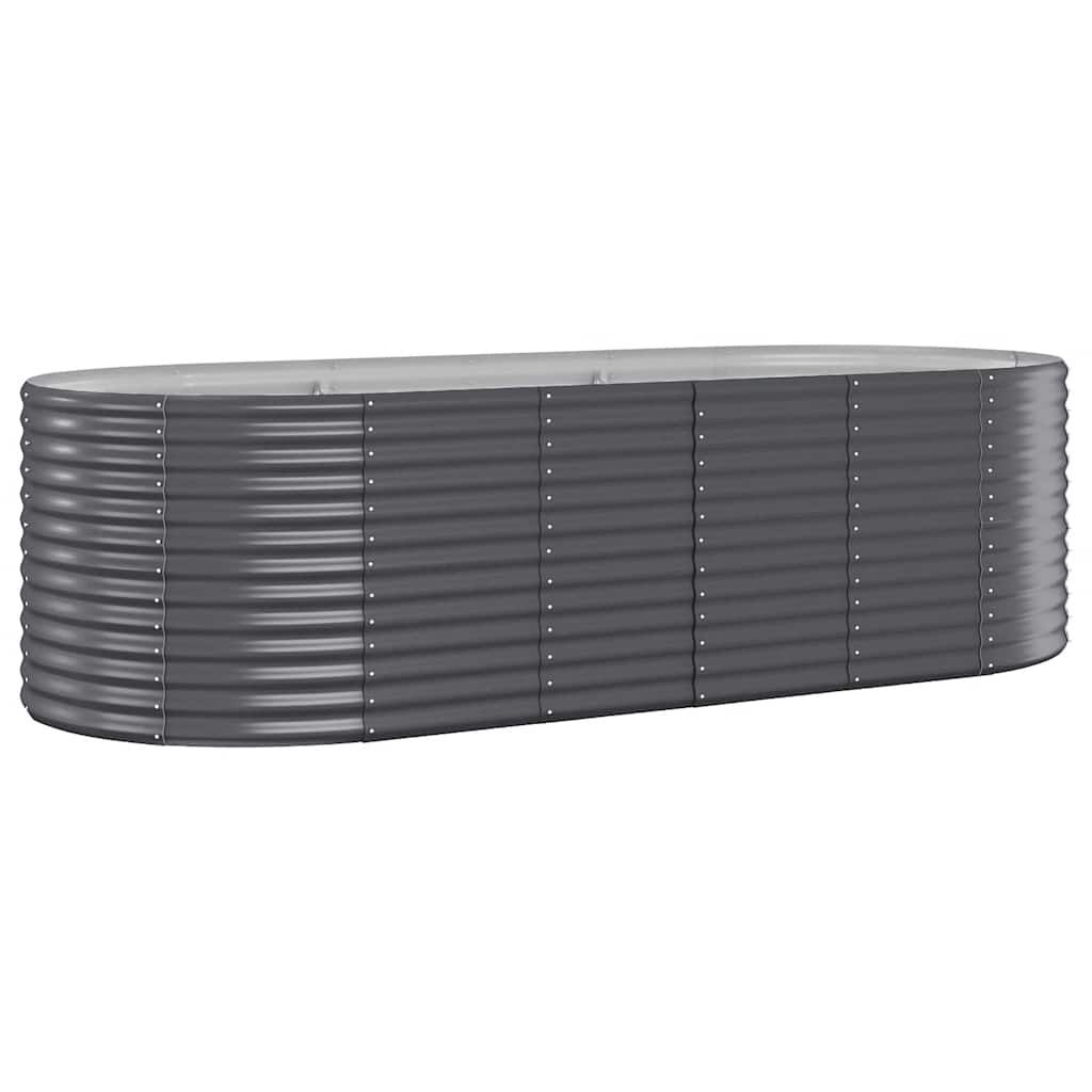 vidaXL Ζαρντινιέρα Ανθρακί 249x100x68εκ Γαλβανισμένος χάλυβας