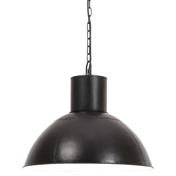 vidaXL Φωτιστικό Κρεμαστό Στρογγυλό 25 W Μαύρο 48 εκ. Ε27