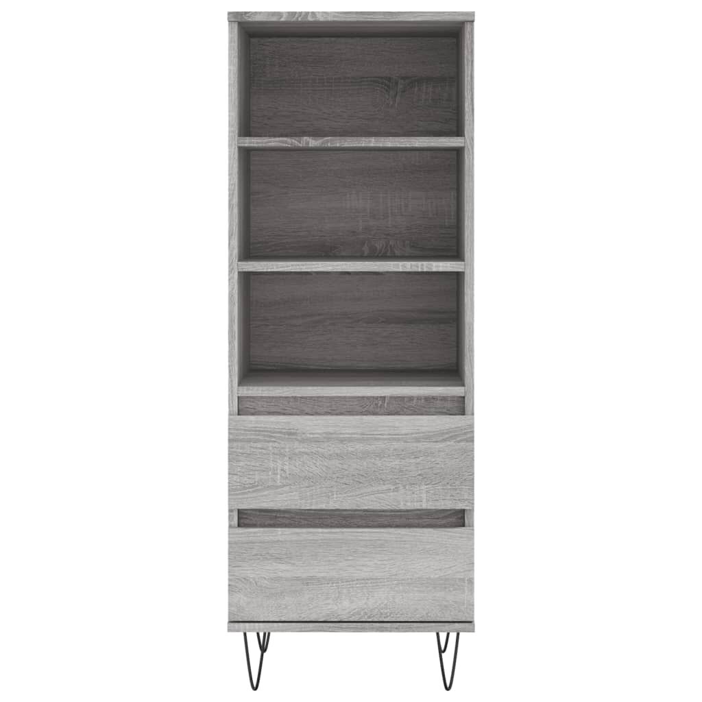 vidaXL Ντουλάπι Γκρι Sonoma 40x36x110 εκ. από Επεξεργασμένο Ξύλο