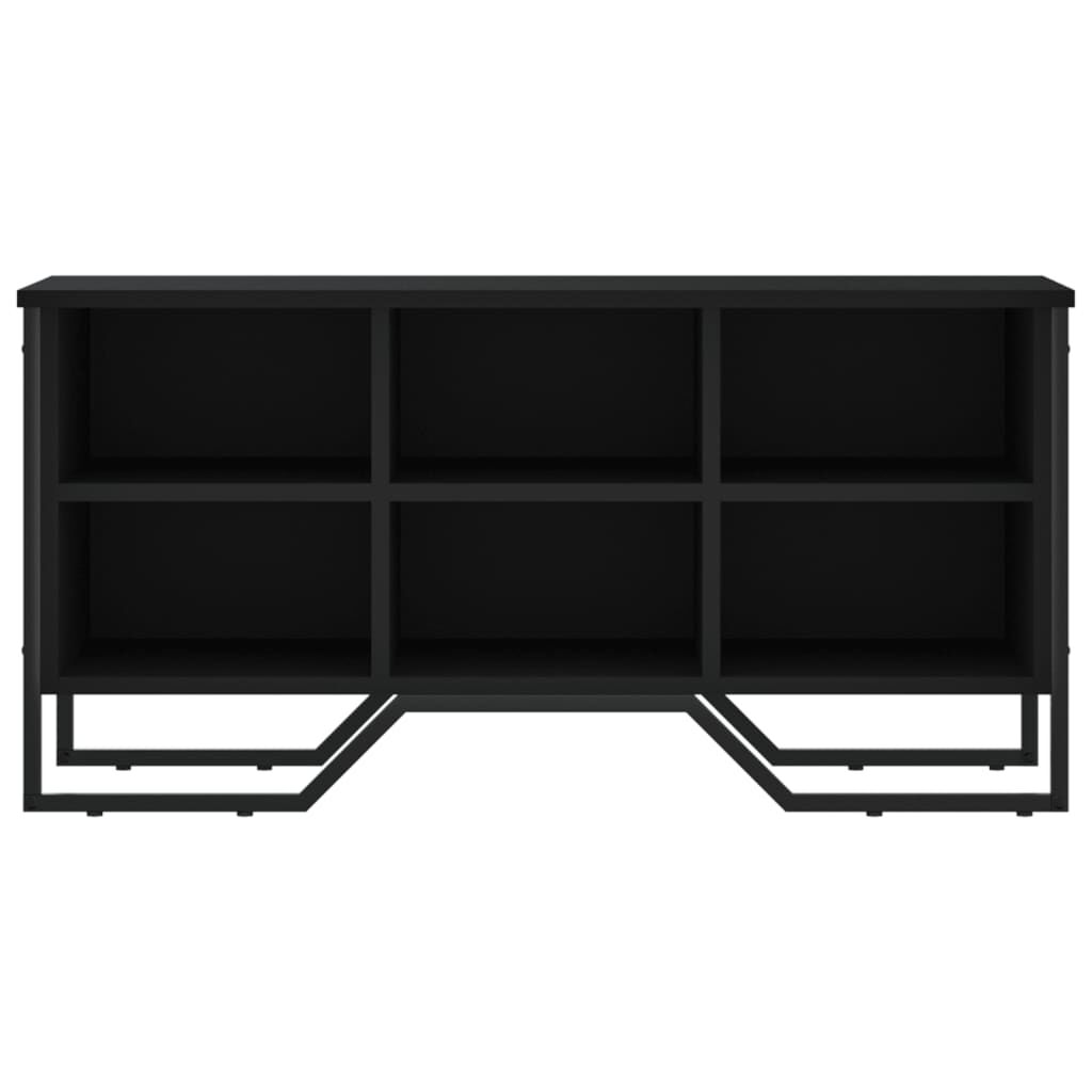 vidaXL Παπουτσοθήκη Μαύρο 90x38x45,5 εκ. από Επεξεργασμένο Ξύλο