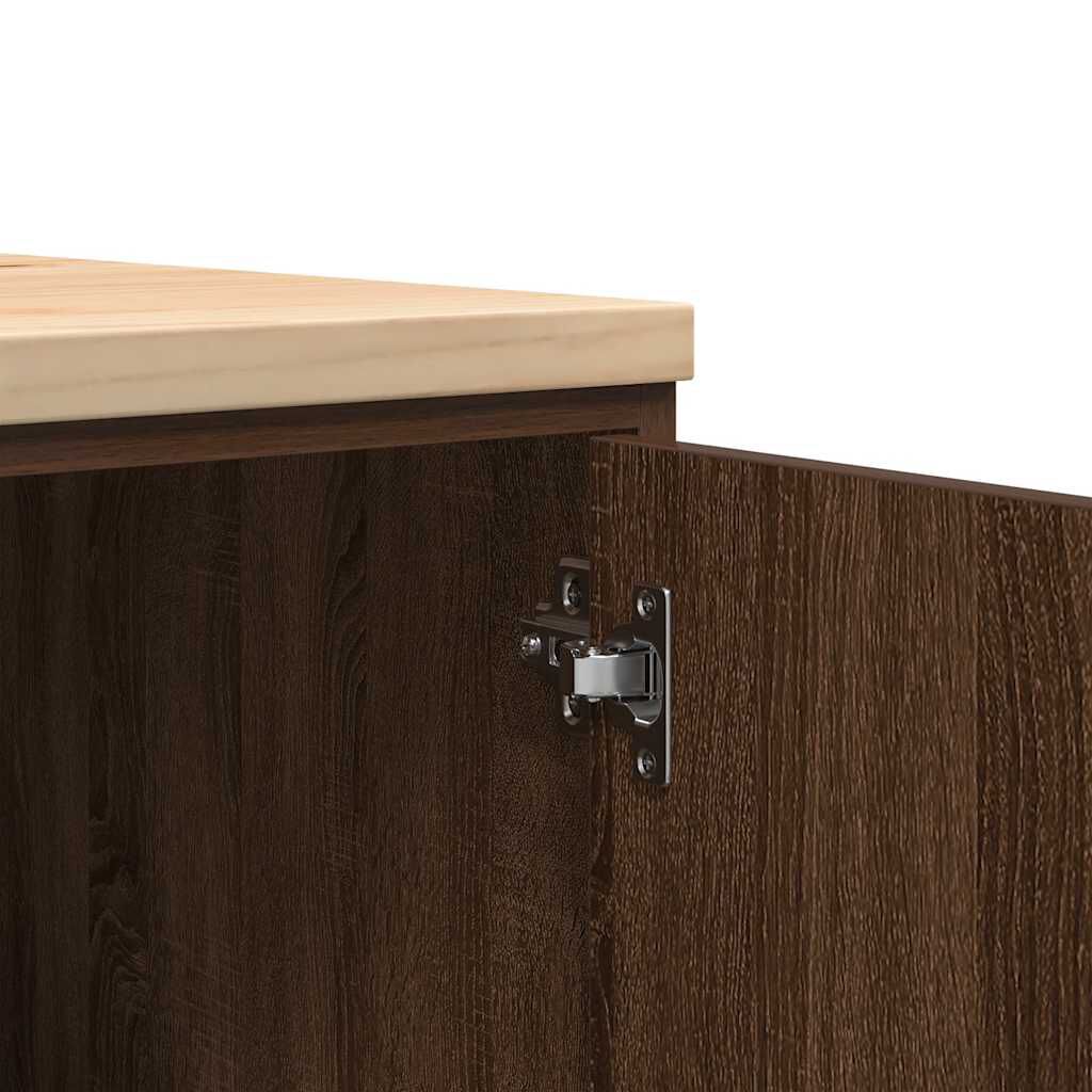 vidaXL ντουλάπι αποθήκευσης γκαράζ 60x51x85 εκ μασίφ ξύλο πεύκο