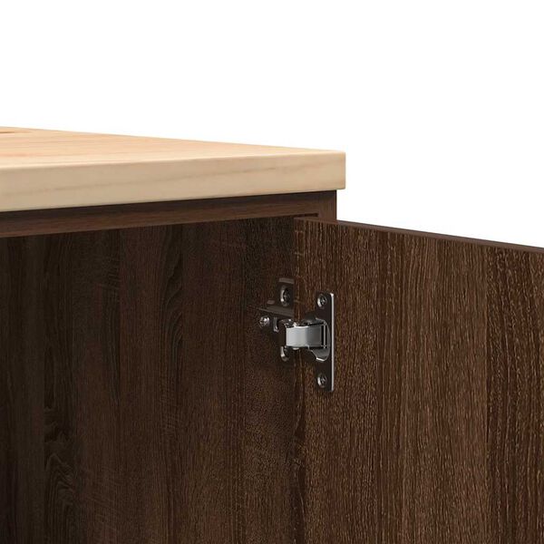 vidaXL ντουλάπι αποθήκευσης γκαράζ 60x51x85 εκ μασίφ ξύλο πεύκο