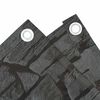 vidaXL Περίφραξη Μπαλκονιού Σχέδιο Ledge Stone Γκρι 700x75 εκ. PVC