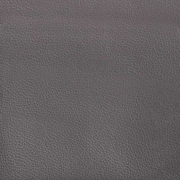 vidaXL Οθωμανικό κρεβάτι με στρώμα Γκρι 90x200cm Faux Leather
