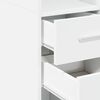 vidaXL Ντουλάπι Αποθήκευσης Στενό Λευκό 30x42,5x225 εκ. Επεξεργ. Ξύλο