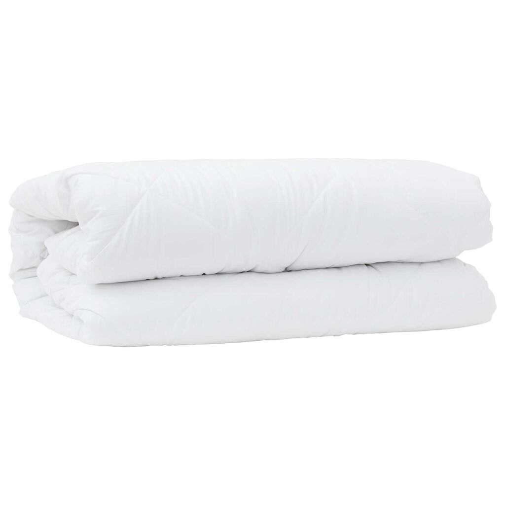vidaXL Διπλό με Μαξιλάρι 2 pcs Λευκό 155 x 200 εκ. Μικροΐνες