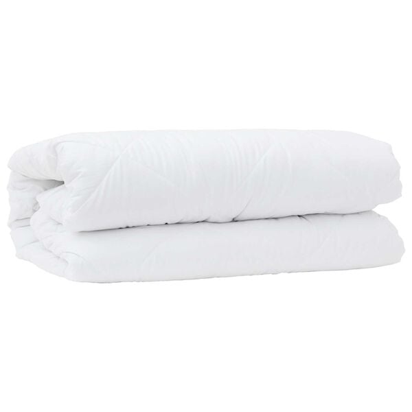 vidaXL Διπλό με Μαξιλάρι 2 pcs Λευκό 155 x 200 εκ. Μικροΐνες