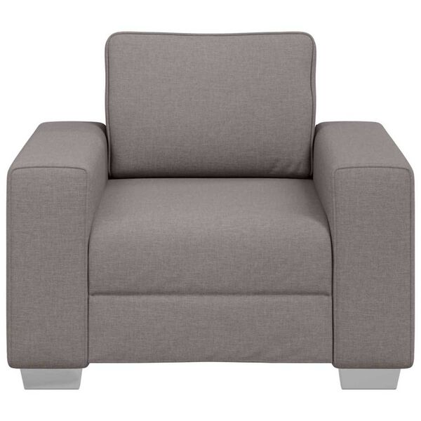 vidaXL Καναπές με μαξιλάρι Taupe 100 x 77 x 82 εκ ύφασμα