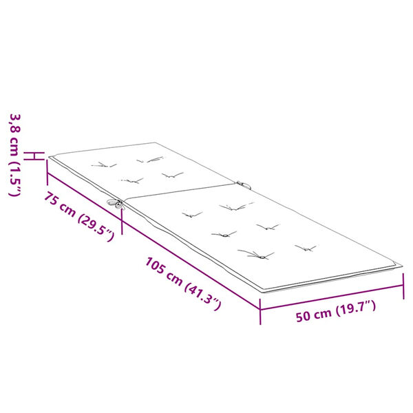 vidaXL Μαξιλάρι Σεζλόνγκ Taupe (75+105) x 50 x 4 εκ.