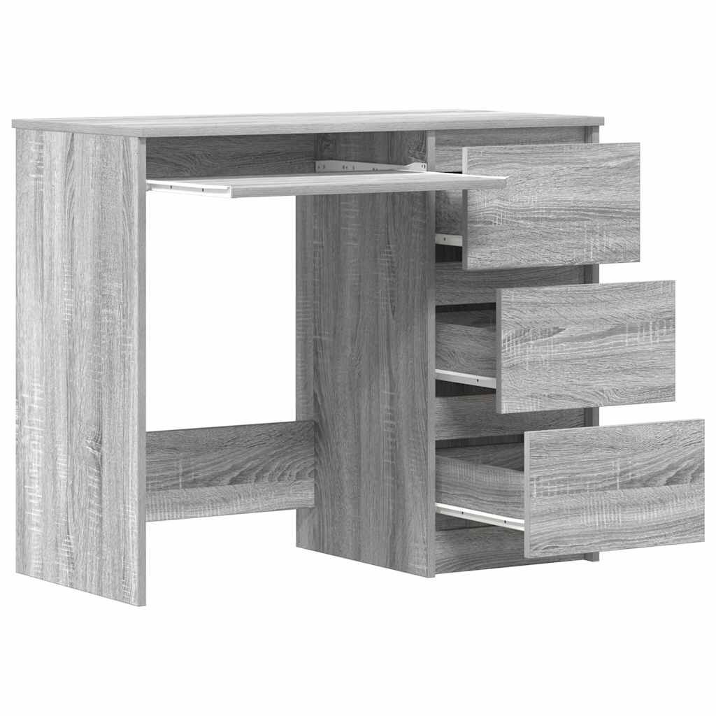 vidaXL Γραφείο Γκρι Sonoma 90x45x76 εκ. από Επεξεργασμένο Ξύλο