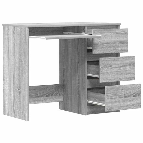 vidaXL Γραφείο Γκρι Sonoma 90x45x76 εκ. από Επεξεργασμένο Ξύλο