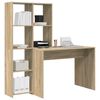 vidaXL Γραφείο Sonoma Δρυς 138.5 x 55 x 143 εκ Επεξεργασμένο ξύλο