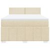 vidaXL &Kappa;&rho;&epsilon;&beta;ά&tau;&iota; Boxspring &mu;&epsilon; &Sigma;&tau;&rho;ώ&mu;&alpha; &Kappa;&rho;&epsilon;&mu; 140x200 &epsilon;&kappa;. &Upsilon;&phi;&alpha;&sigma;&mu;ά&tau;&iota;&nu;&omicron;