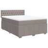 vidaXL &Kappa;&rho;&epsilon;&beta;ά&tau;&iota; Boxspring &mu;&epsilon; &Sigma;&tau;&rho;ώ&mu;&alpha; Taupe 160x200 &epsilon;&kappa;. &Upsilon;&phi;&alpha;&sigma;&mu;ά&tau;&iota;&nu;&omicron;