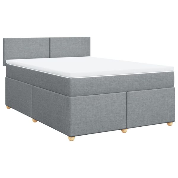 vidaXL &Kappa;&rho;&epsilon;&beta;ά&tau;&iota; Boxspring &mu;&epsilon; &Sigma;&tau;&rho;ώ&mu;&alpha; &Alpha;&nu;&omicron;&iota;&chi;&tau;ό &Gamma;&kappa;&rho;&iota; 140x200 &epsilon;&kappa;. &Upsilon;&phi;&alpha;&sigma;&mu;ά&tau;&iota;&nu;&omicron;