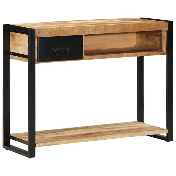 vidaXL Τραπέζι κονσόλας 100x35x75 cm Στερεό ακατέργαστο ξύλο Mango