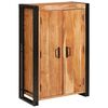 vidaXL Highboard με Πόρτες Καφέ Μασίφ ξύλο ακακίας και μέταλλο