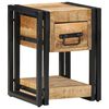 vidaXL Κομοδίνο με συρτάρι Καφέ 30 x 30 x 40 cm Μασίφ ξύλο μάνγκο