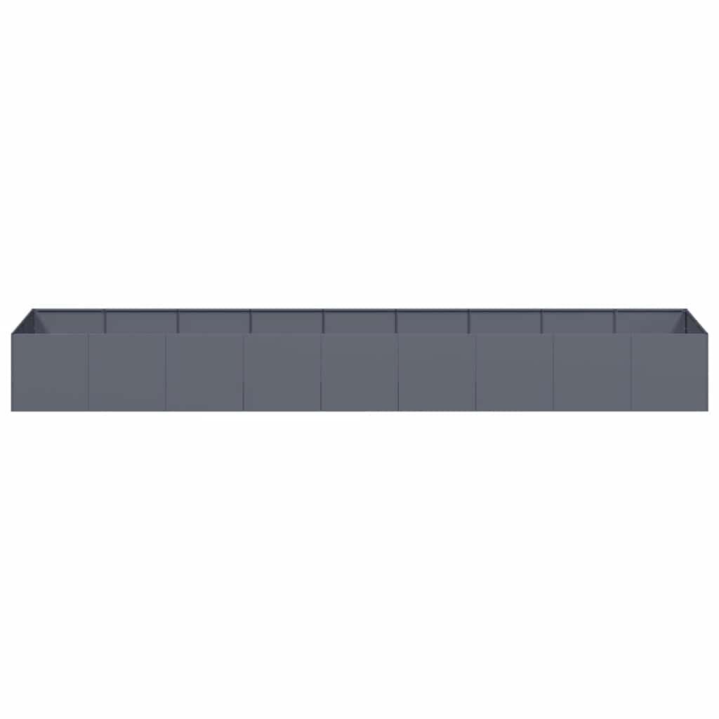 vidaXL Ζαρντινιέρα Ανθρακί 360x80x40 εκ. από Χάλυβα