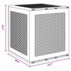 vidaXL Κουτί αποθήκευσης κήπου Ανθρακί 55 x 53 x 57 εκ. Πολυπροπυλένιο