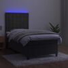 vidaXL &Kappa;&rho;&epsilon;&beta;ά&tau;&iota; Boxspring &mu;&epsilon; &Sigma;&tau;&rho;ώ&mu;&alpha; & LED &Sigma;&kappa;. &Gamma;&kappa;&rho;&iota; 90x190 &epsilon;&kappa;. &Beta;&epsilon;&lambda;&omicron;ύ&delta;&iota;&nu;&omicron;