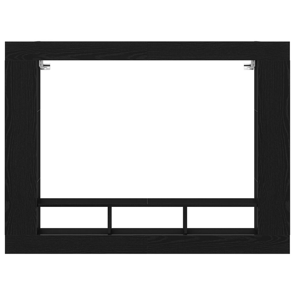 vidaXL Κονσόλα Τηλεόρασης Τοίχου Μαύρο Δρυς 152x22x113 εκ.