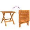 vidaXL Ξαπλώστρα 3 pcs Καφέ 40 x 40 x 40εκ Μασίφ ξύλο ακακίας