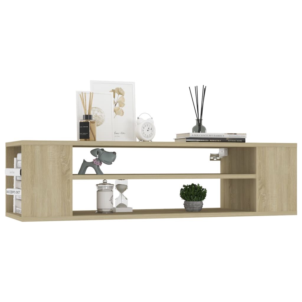 vidaXL Έπιπλο Τηλεόρασης Κρεμ. Sonoma Δρυς 100x30x26,5 εκ. Επεξ. Ξύλο