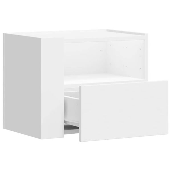 vidaXL Κομοδίνα Επιτοίχια 2 τεμ. Λευκά 45x30x35 εκ.