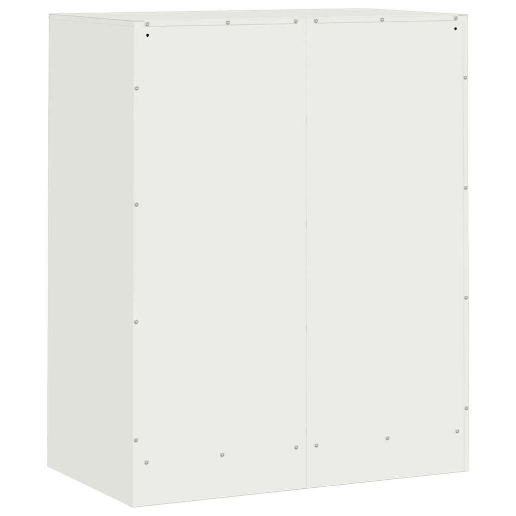 vidaXL Μπουφές Λευκός 67x39x83 εκ. από Ατσάλι