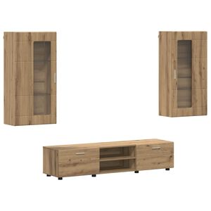 vidaXL &Sigma;&epsilon;&tau; &epsilon;&pi;ί&pi;&lambda;&omicron;&upsilon; &tau;&eta;&lambda;&epsilon;ό&rho;&alpha;&sigma;&eta;&sigmaf; FLORIN 3 &tau;&mu;&chi;. Artisan Oak