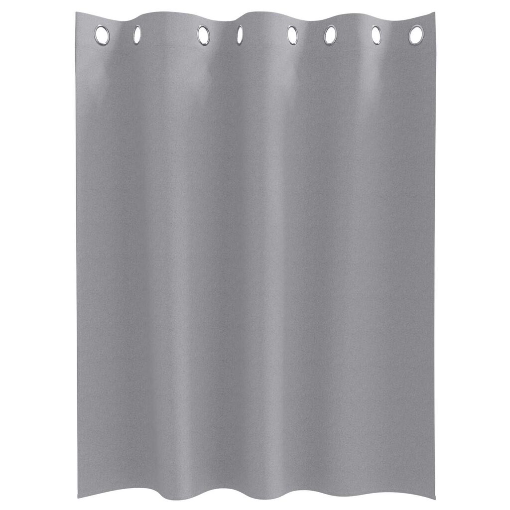 vidaXL Κουρτίνες 2 pcs Ανοιχτό γκρι 140 x 140 cm Πολυεστέρας