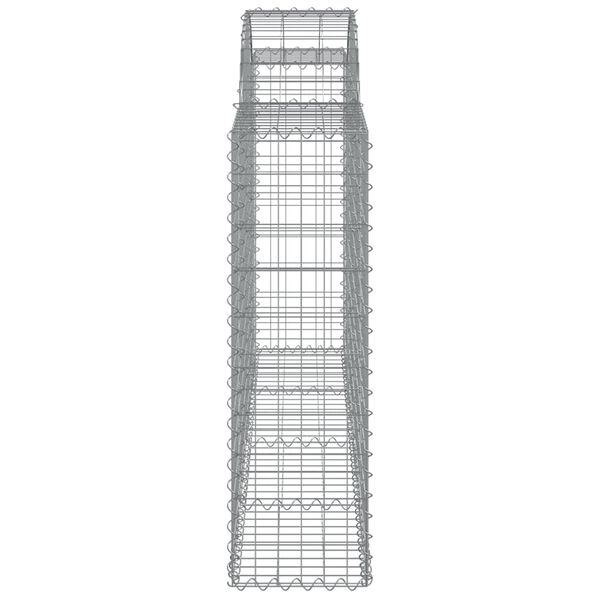 vidaXL Συρματοκιβώτια Τοξωτά 18 τεμ. 200x30x100/120 εκ. Γαλβαν. Ατσάλι