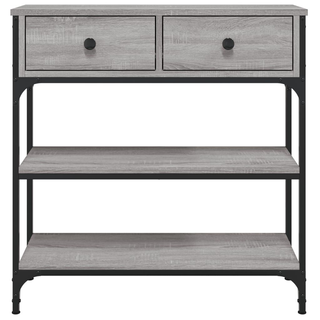 vidaXL Τραπέζι Κονσόλα Γκρι Sonoma 72,5x25x75 εκ. Επεξεργασμένο Ξύλο