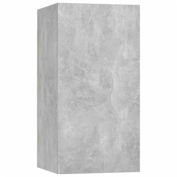 vidaXL Έπιπλο Τηλεόρασης Γκρι Σκυροδ. 30,5x30x60 εκ. από Επεξ. Ξύλο