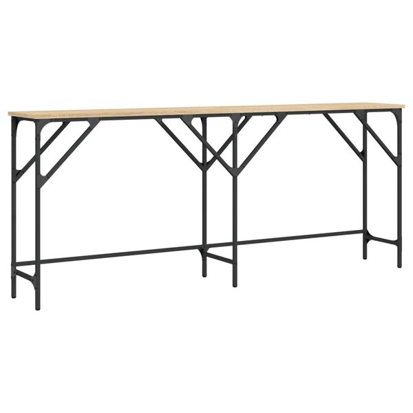 vidaXL Τραπέζι Κονσόλα Sonoma Δρυς 180x29x75 εκ. Επεξεργασμένο Ξύλο