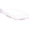 vidaXL Στρώμα Λευκό 70 x 200 cm Pěna