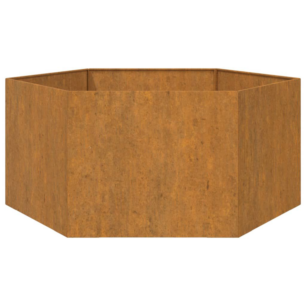 vidaXL Ζαρντινιέρα Σκουρ. 90 x 90 x 45 εκ. Ατσάλι Σκληρυθέν στον Αέρα