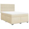 vidaXL &Kappa;&rho;&epsilon;&beta;ά&tau;&iota; Boxspring &mu;&epsilon; &Sigma;&tau;&rho;ώ&mu;&alpha; &Kappa;&rho;&epsilon;&mu; 160x200 &epsilon;&kappa;. &Upsilon;&phi;&alpha;&sigma;&mu;ά&tau;&iota;&nu;&omicron;