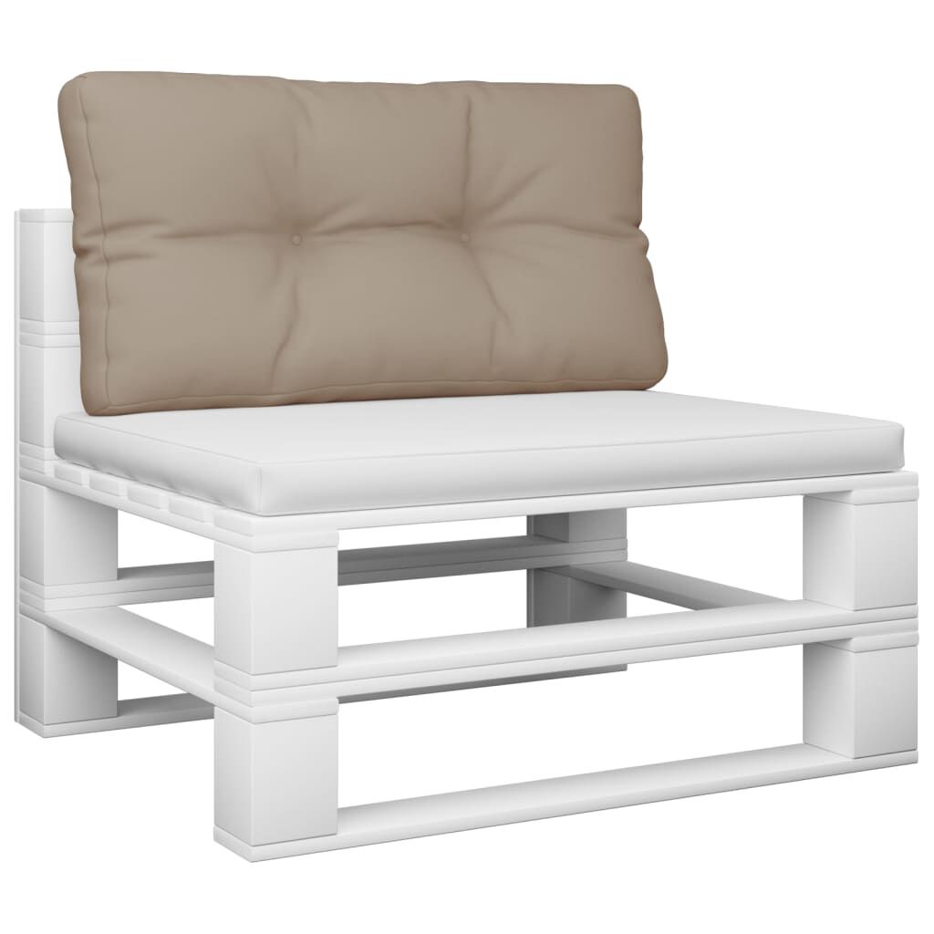 vidaXL Μαξιλάρι Παλέτας Taupe 80 x 40 x 12 εκ. Υφασμάτινο