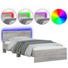 vidaXL &Pi;&lambda;&alpha;ί&sigma;&iota;&omicron; &Kappa;&rho;&epsilon;&beta;&alpha;&tau;&iota;&omicron;ύ &mu;&epsilon; &Kappa;&epsilon;&phi;&alpha;&lambda;ά&rho;&iota; &kappa;&alpha;&iota; LED &Gamma;&kappa;&rho;&iota; sonoma 100 x 200 &epsilon;&kappa;.