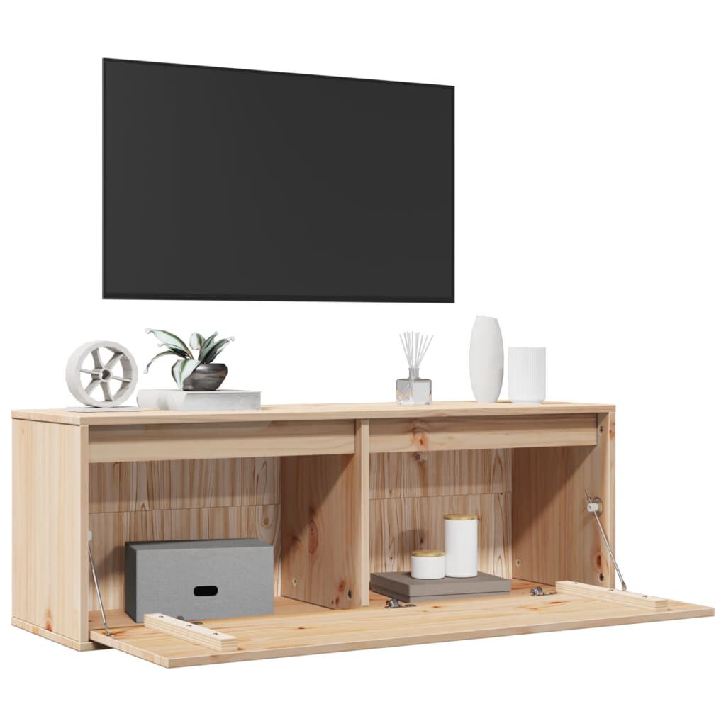 vidaXL Ντουλάπι Τοίχου 100 x 30 x 35 εκ. από Μασίφ Ξύλο Πεύκου