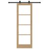 vidaXL Συρόμενη Πόρτα ORKDAL Καφέ 73.5 x 211 εκ Ξύλο και μέταλλο