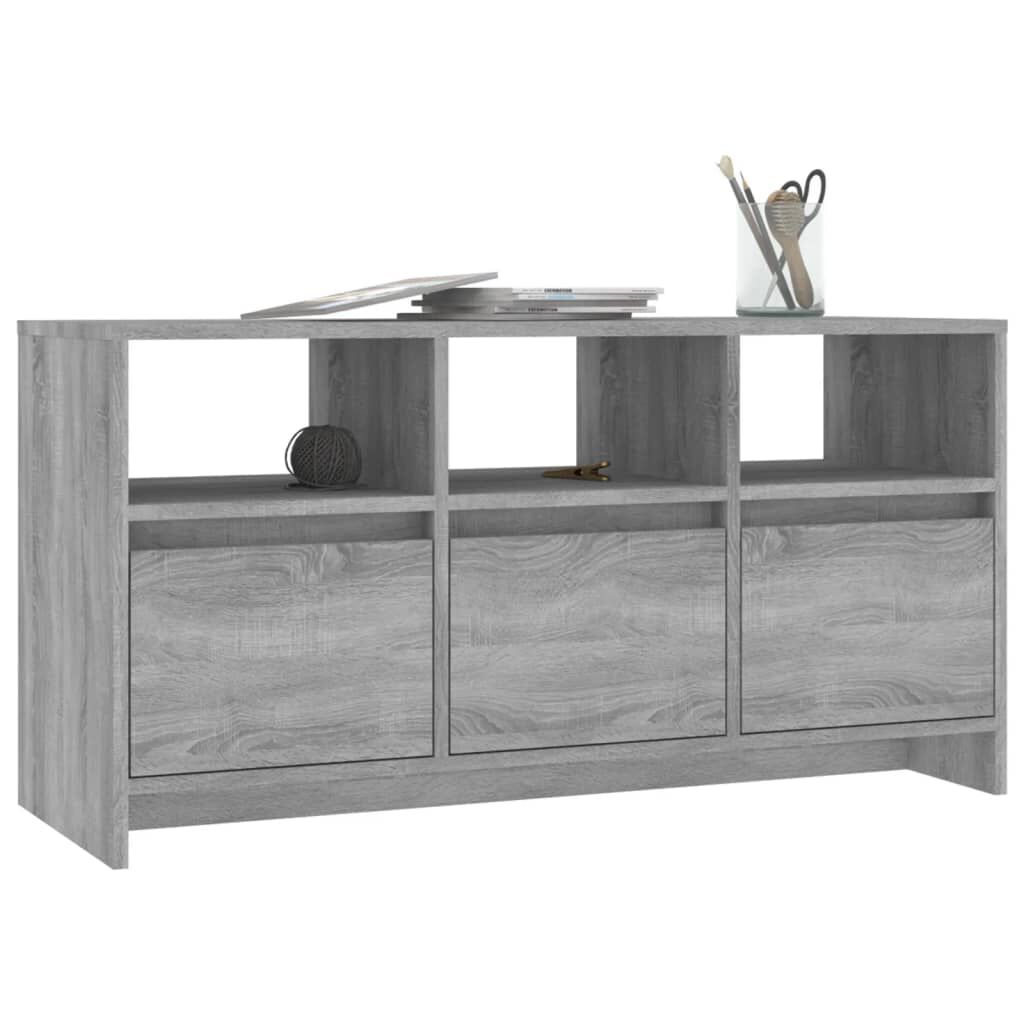 vidaXL Έπιπλο Τηλεόρασης Γκρι Sonoma 102x37,5x52,5 εκ. από Επεξ. Ξύλο